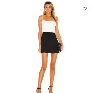 Amanda Uprichard Avani Dress in Ivory & Black